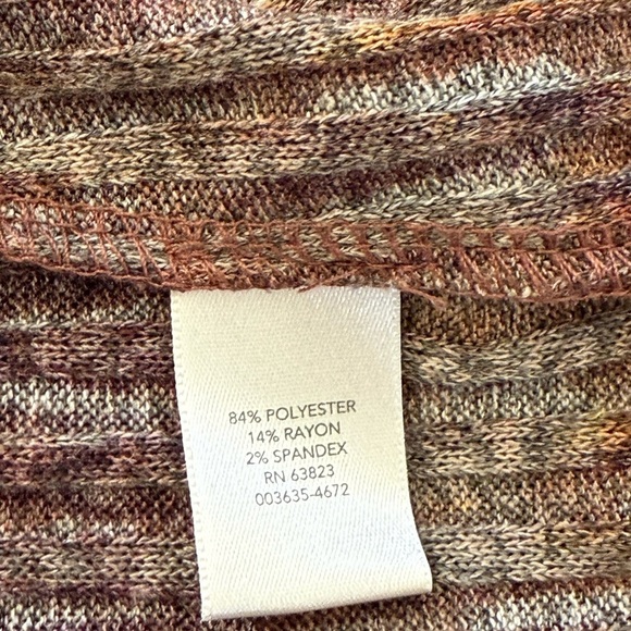 CHRISTOPHER & BANKS Brown Long Sleeve Sweater Dress Size XL - Picture 7 of 7